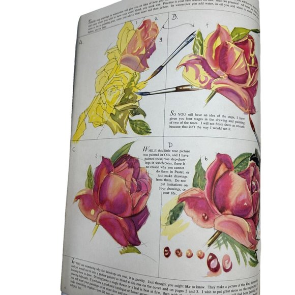 How To Draw And Paint Flowers Walter Foster Art Instruction Floral Oil - Picture 3 of 7